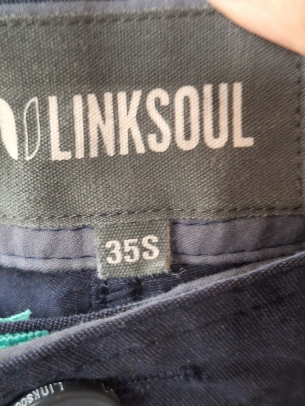 Linksoul Boardwalker Chino Pants Mens 35Sx30 Blue Golf Performance Lightweight - Picture 3 of 8